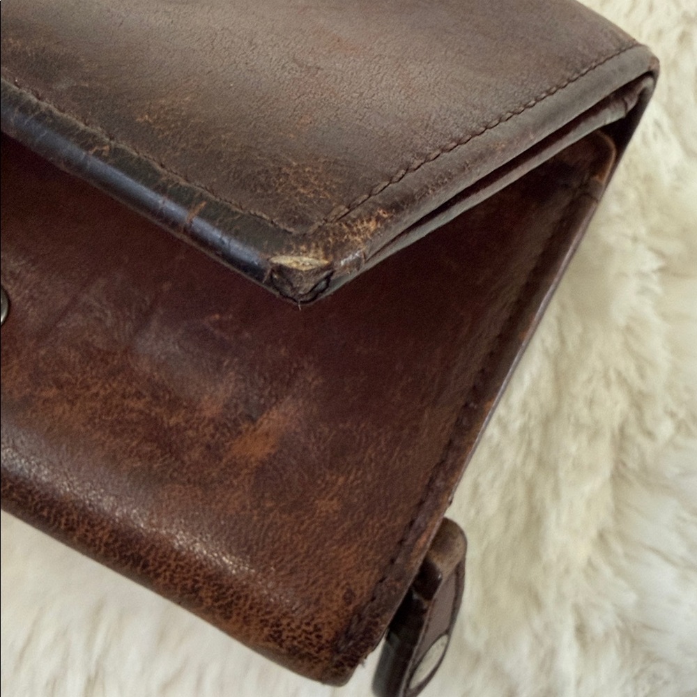Vintage Y2K Coach Mahogany Brown Leather Billfold Wallet - Picture 3 of 17